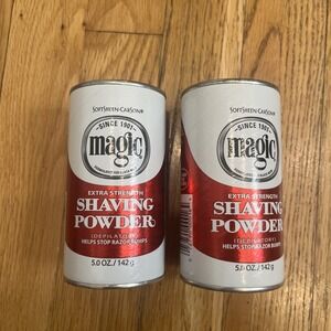 2X Magic Shaving Powder Extra Strength Shave Soft Sheen Carson 5 oz